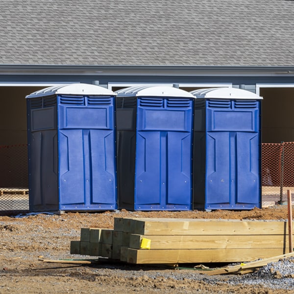 are there any restrictions on where i can place the portable toilets during my rental period in Farmington